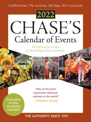 cover image of Chase's Calendar of Events 2022